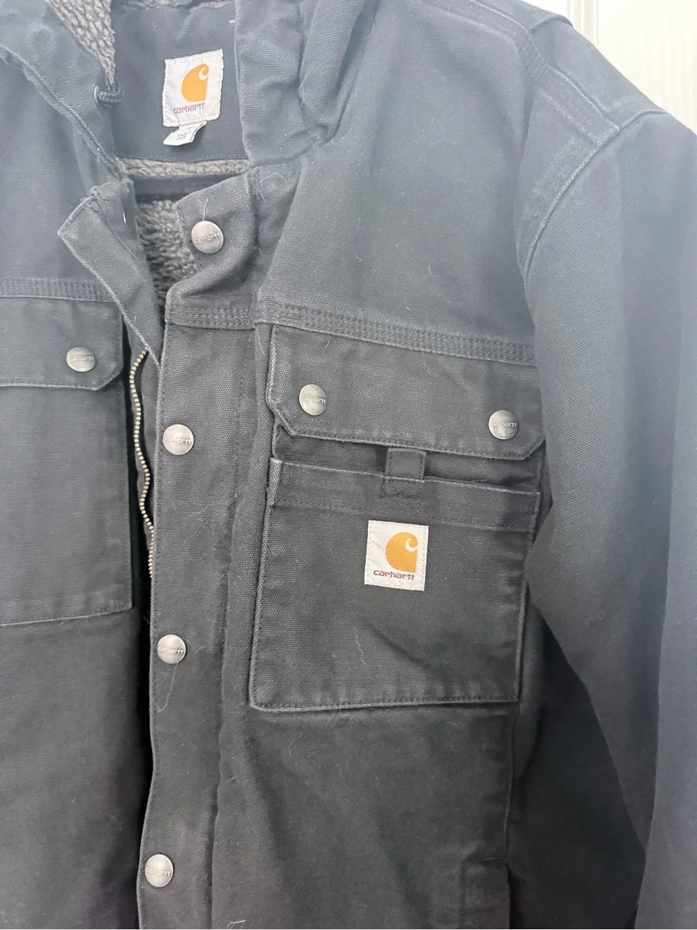 Carhartt Washed Duck Bartlett Jacket - Black